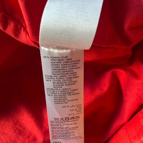Kookai Red lamb leather perfecto - Picture 9 of 9